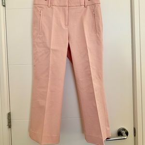J. Crew Cropped Blush Pink Trouser